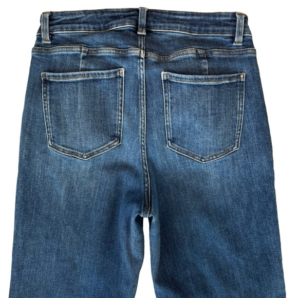 Universal Standard Donna High Rise Curve Straight Leg Jeans Stonewash Indigo - Picture 5 of 7